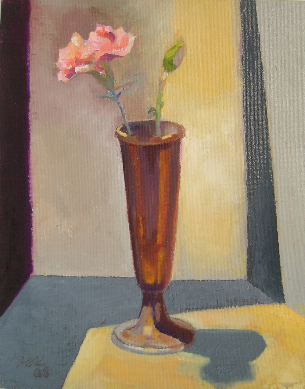 2008 Vase and Bud 25x 35 cm SOLD