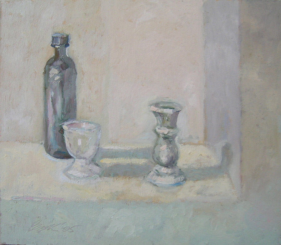 2005 Candle stick right  24x 32 cm $650