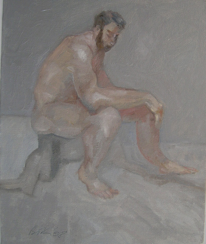 2008 Seated Male30x35cm$600