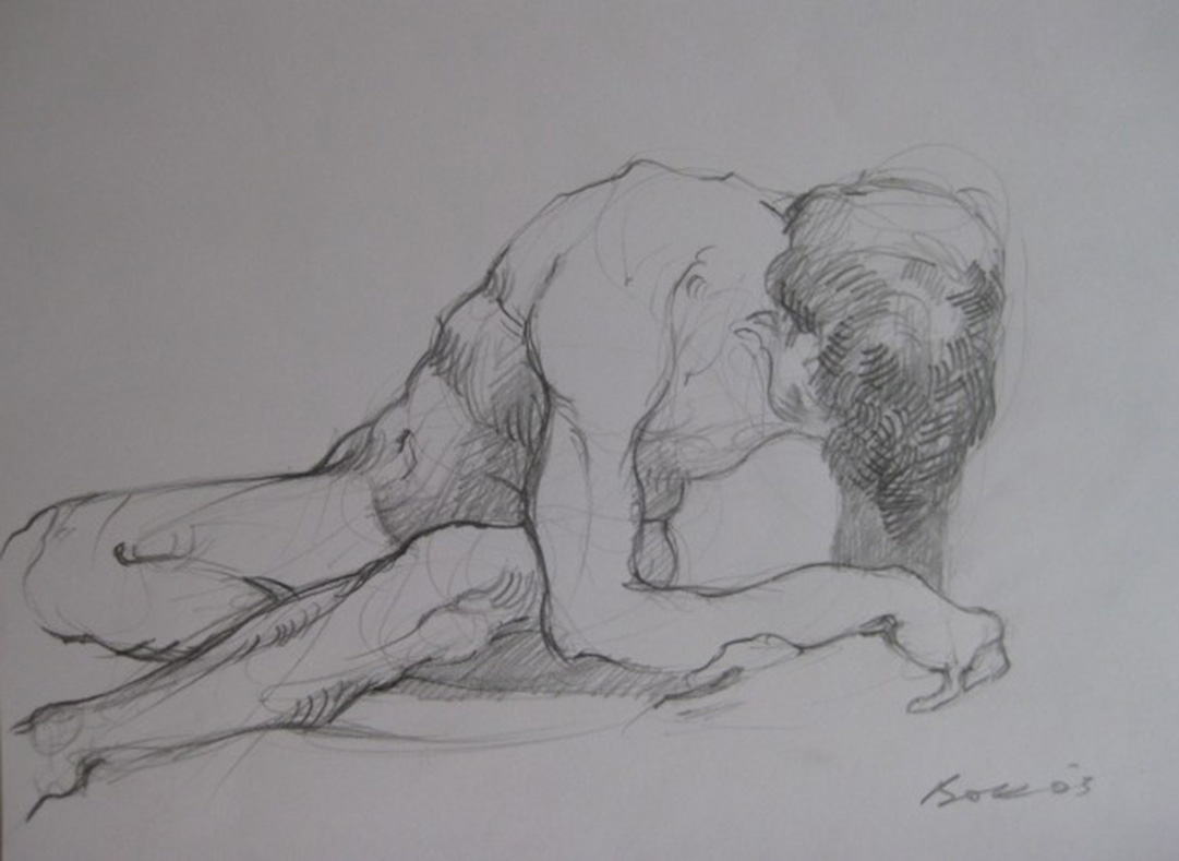 2007 Leaning male 30x45cm $120